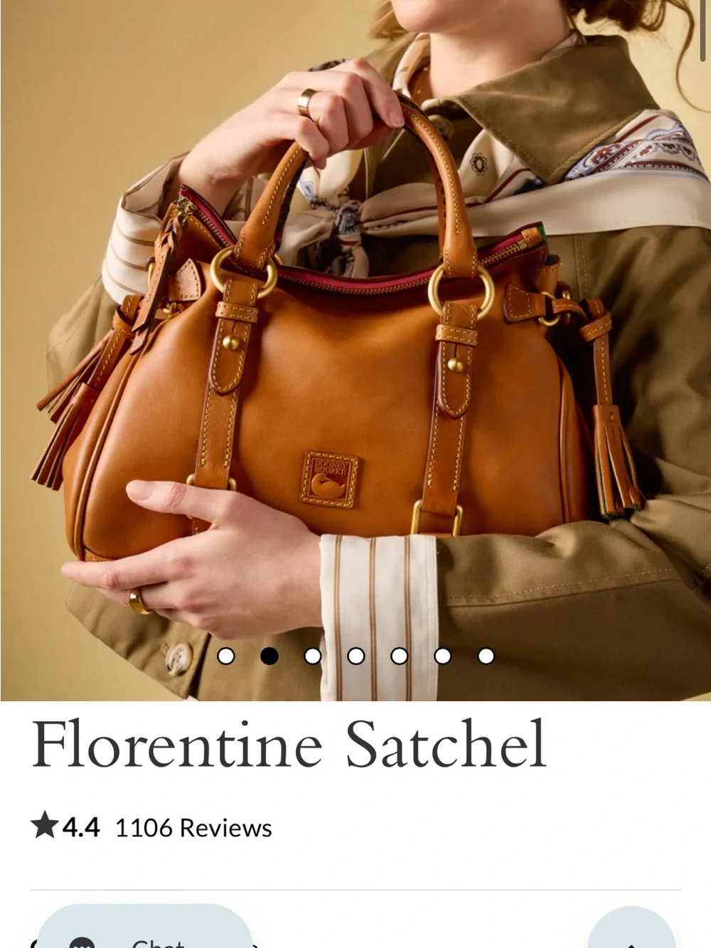 Dooney & Bourke Florentine Satchel - Picture 7 of 10